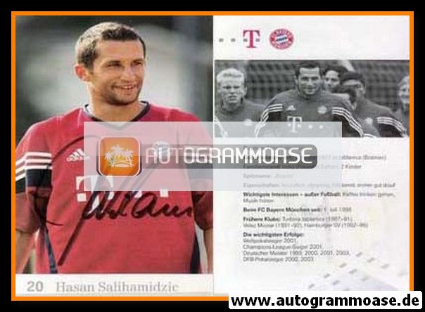 Autogramm Fussball | FC Bayern München | 2003 | Hasan SALIHAMIDZIC