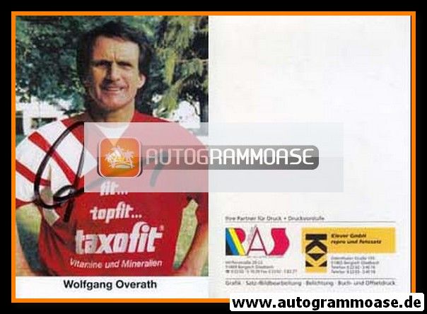 Autogramm Fussball | 2000er | Wolfgang OVERATH (Portrait Color) Taxofit