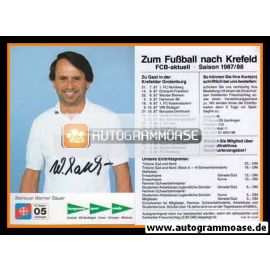 Autogramm Fussball | KFC Uerdingen 05 | 1987 | Werner SAUER
