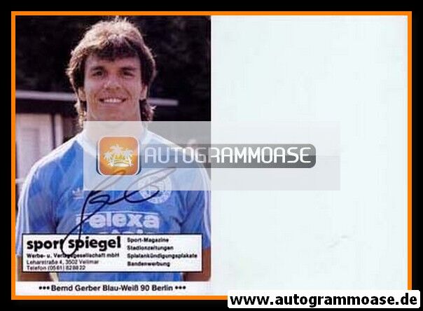 Autogramm Fussball | Blau-Weiss 90 Berlin | 1986 | Bernd GERBER