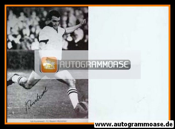 Autogramm Fussball | FC Bayern München | 1960er Retro | Adi KUNSTWADL (Spielszene SW)