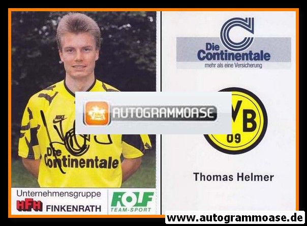 Autogramm Fussball | Borussia Dortmund | 1991 Portrait | Thomas HELMER