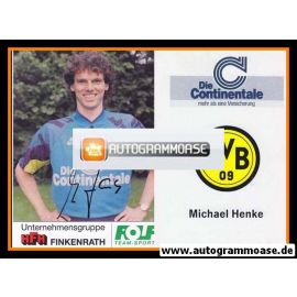 Autogramm Fussball | Borussia Dortmund | 1991 Portrait | Michael HENKE