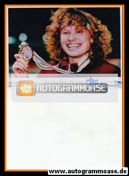 Autogramm Eisschnelllauf | Jacqueline BÖRNER | 1990er Foto (Berliner TSC)