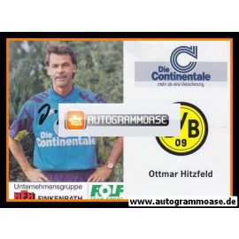 Autogramm Fussball | Borussia Dortmund | 1991 Portrait | Ottmar HITZFELD