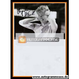 Autogramm Eisschnelllauf | Angela HAUCK | 1980er (Portrait SW)