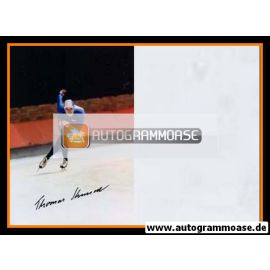 Autogramm Eisschnelllauf | Thomas KUMM | 1990er Foto (Rennszene Color)