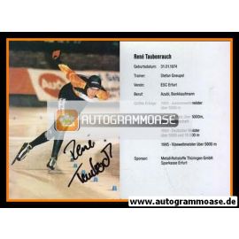 Autogramm Eisschnelllauf | Rene TAUBENRAUCH | 1990er (Rennszene Color)