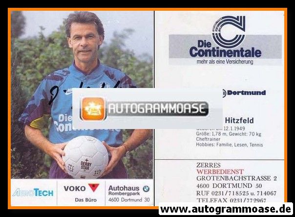 Autogramm Fussball | Borussia Dortmund | 1991 Ball | Ottmar HITZFELD
