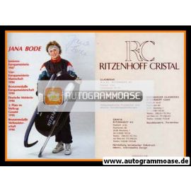 Autogramm Rodeln | Jana BODE | 1990er (Ritzenhoff Cristal)