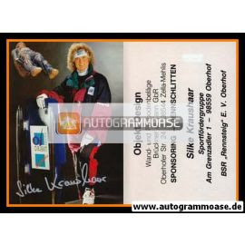 Autogramm Rodeln | Silke KRAUSHAAR | 1990er (Objekt-Design)