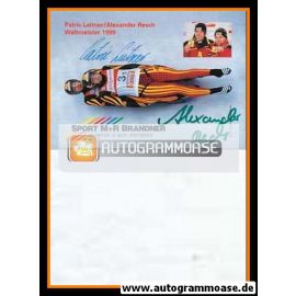 Autogramme Rodeln | Patric LEITNER + Alexander RESCH | 1990er (Sport M+R Brandner)