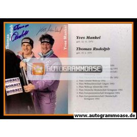 Autogramme Rodeln | Thomas RUDOLPH + Yves MANKEL | 1990er (Portrait Color)