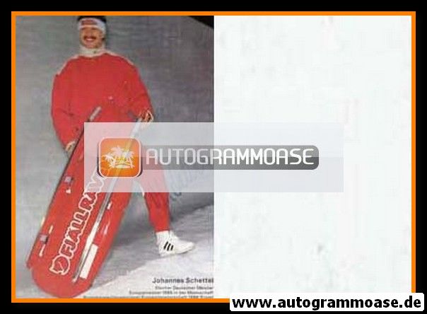 Autogramm Rodeln | Johannes SCHETTEL | 1980er (Fjällräven)