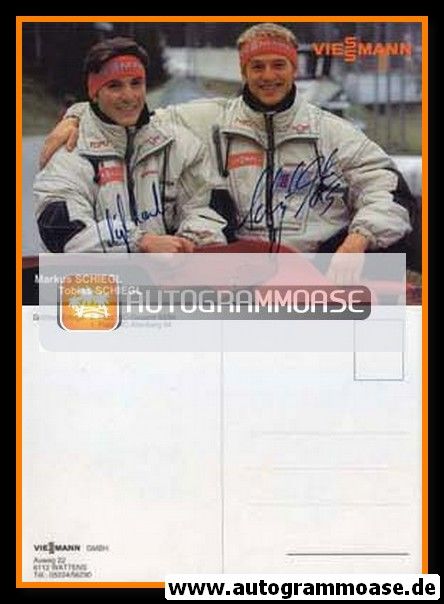 Autogramme Rodeln | Markus + Tobias SCHIEGL | 1990er (Viessmann)