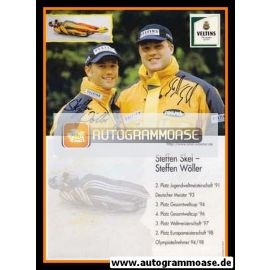 Autogramme Rodeln | Steffen SKEL + Steffen WÖLLER | 1990er (Veltins)