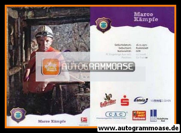 Autogramm Fussball | FC Erzgebirge Aue | 2011 | Marco KÄMPFE