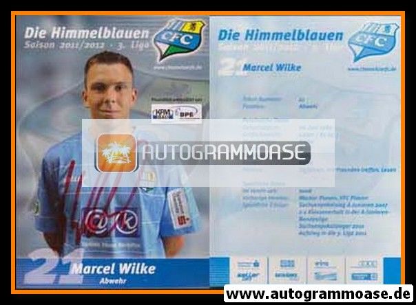 Autogramm Fussball | Chemnitzer FC | 2011 | Marcel WILKE