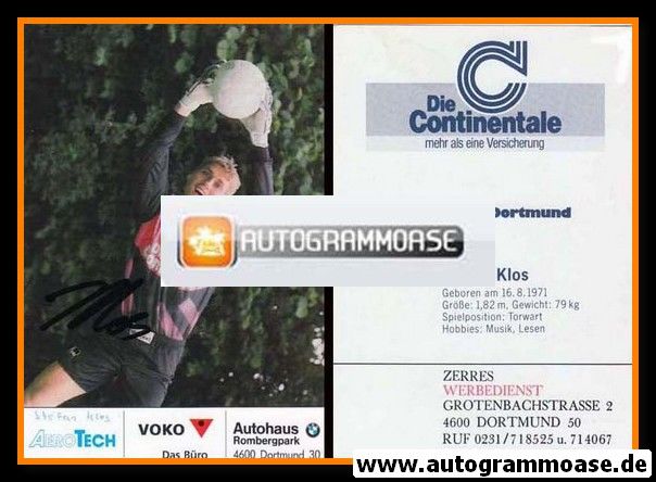 Autogramm Fussball | Borussia Dortmund | 1991 Ball | Stefan KLOS