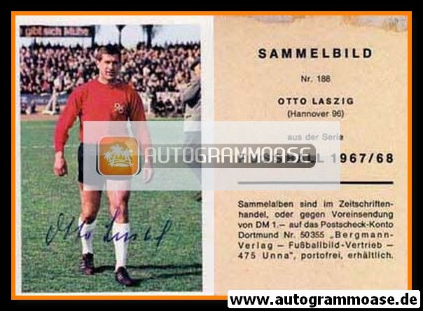 Autogramm Fussball | Hannover 96 | 1967 | Otto LASZIG (Bergmann 188)