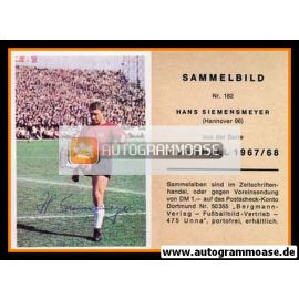Autogramm Fussball | Hannover 96 | 1967 | Hans SIEMENSMEYER (Bergmann 182)