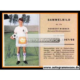 Autogramm Fussball | Borussia Mönchengladbach | 1967 | Herbert WIMMER (Bergmann 174)