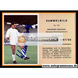 Autogramm Fussball | Borussia Mönchengladbach | 1967 | Werner WADDEY (Bergmann 173)