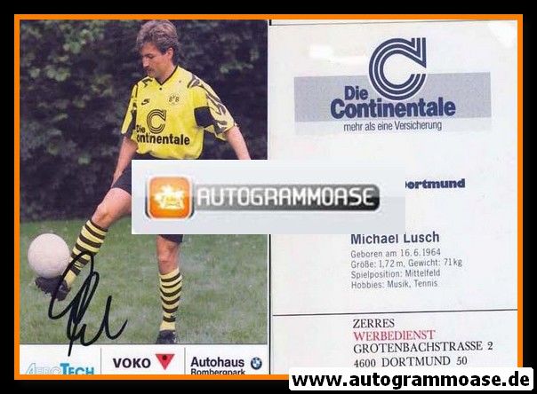 Autogramm Fussball | Borussia Dortmund | 1991 Ball | Michael LUSCH