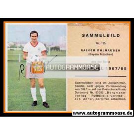 Autogramm Fussball | FC Bayern München | 1967 | Rainer OHLHAUSER (Bergmann 135)