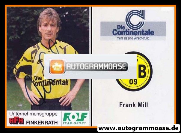 Autogramm Fussball | Borussia Dortmund | 1991 Portrait | Frank MILL