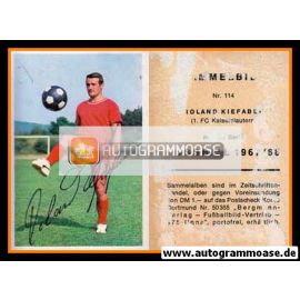 Autogramm Fussball | 1. FC Kaiserslautern | 1967 | Roland KIEFABER (Bergmann 114)