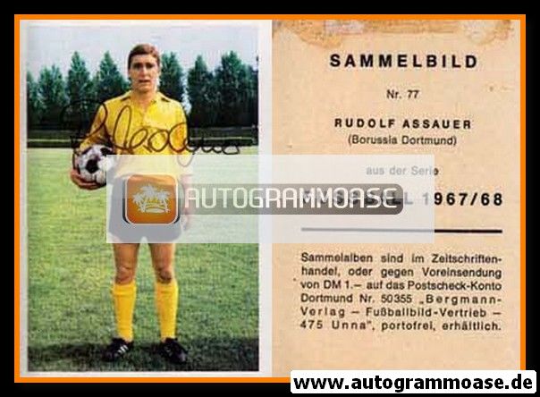 Autogramm Fussball | Borussia Dortmund | 1967 | Rudi ASSAUER (Bergmann 077)