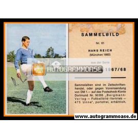Autogramm Fussball | TSV 1860 München | 1967 | Hans REICH (Bergmann 061)
