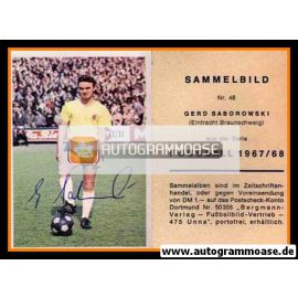 Autogramm Fussball | Eintracht Braunschweig | 1967 | Gerd SABOROWSKI (Bergmann 048)