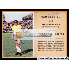 Autogramm Fussball | Eintracht Braunschweig | 1967 | Hans-Georg DULZ (Bergmann 046)