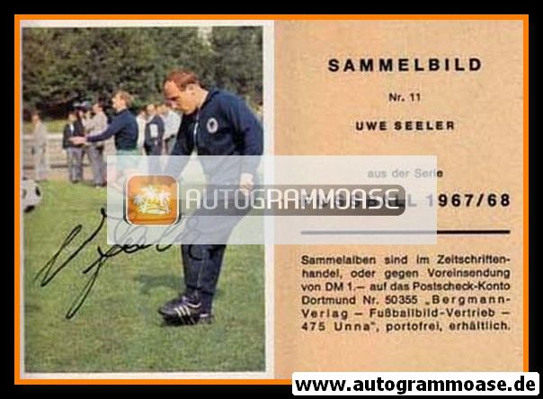 Autogramm Fussball | DFB | 1967 | Uwe SEELER (Bergmann 011)