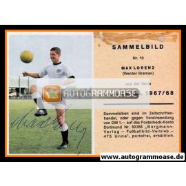 Autogramm Fussball | DFB | 1967 | Max LORENZ (Bergmann 010)