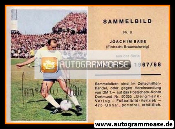 Autogramm Fussball | Eintracht Braunschweig | 1967 | Joachim BÄSE (Bergmann 006)