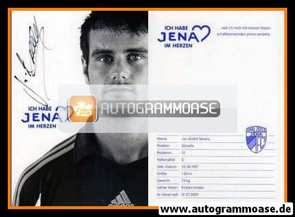 Autogramm Fussball | FC Carl Zeiss Jena | 2010 | Jan-Andre SIEVERS