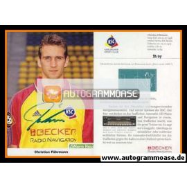 Autogramm Fussball | Karlsruher SC | 1998 | Christian FÄHRMANN