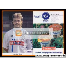 Autogramm Fussball | Karlsruher SC | 1992 | Gunther METZ