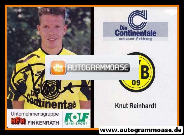 Autogramm Fussball | Borussia Dortmund | 1991 Portrait | Knut REINHARDT