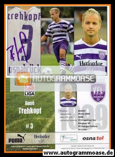 Autogramm Fussball | VfL Osnabrück | 2008 | Rene TREHKOPF