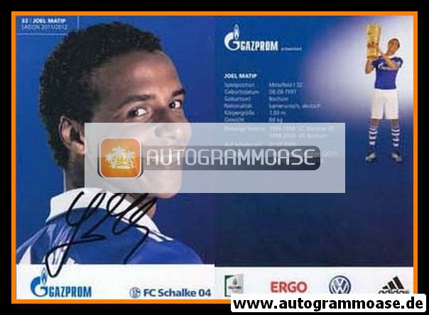 Autogramm Fussball | FC Schalke 04 | 2011 | Joel MATIP