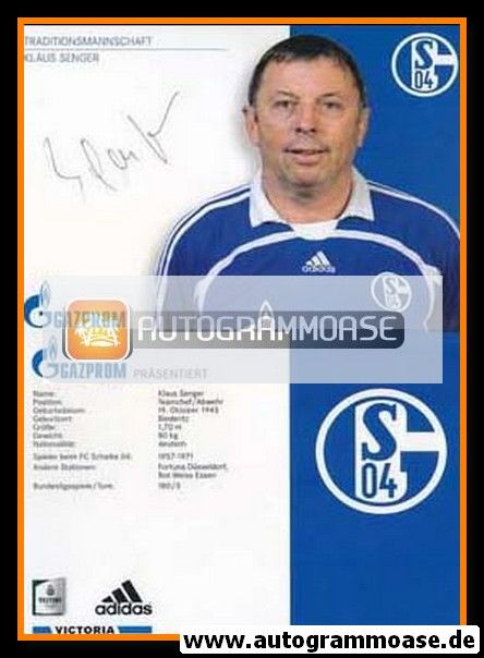 Autogramm Fussball | FC Schalke 04 | 2008 TM | Klaus SENGER