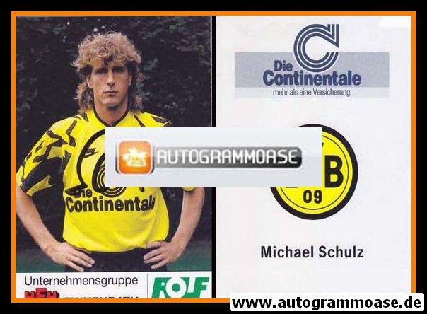 Autogramm Fussball | Borussia Dortmund | 1991 Portrait | Michael SCHULZ