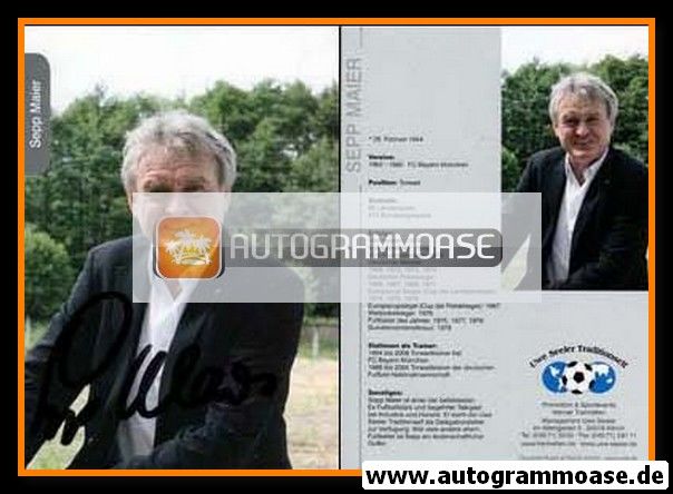 Autogramm Fussball | 2000er | Sepp MAIER (Uwe Seeler Traditionself)