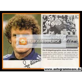 Autogramm Fussball | 1970er | Sepp MAIER (Portrait Color) Artist + Druck