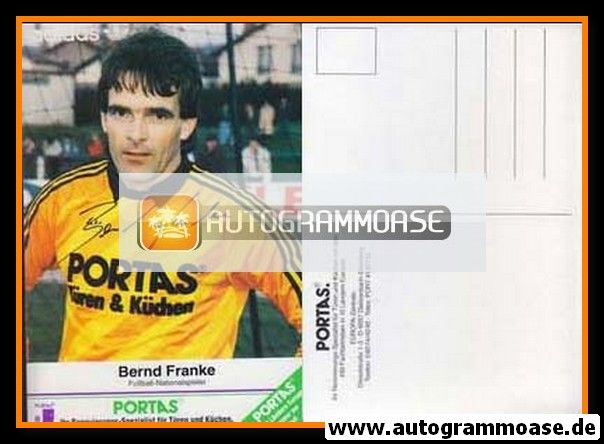 Autogramm Fussball | 1980er Portas | Bernd FRANKE