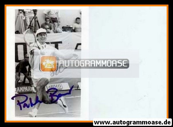 Autogramm Tennis | Patrick BAUR | 1990er Foto (Spielszene SW)